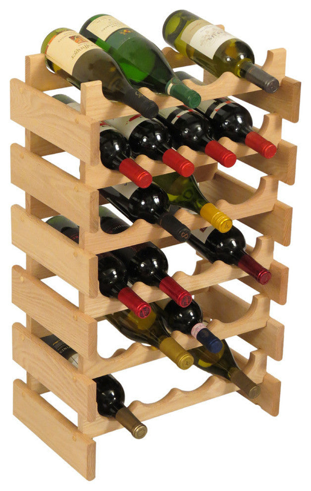 24 Bottle Dakota Wine Rack, Unfinished
