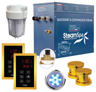 SteamSpa Royal 10.5 KW QuickStart Acu-Steam Bath Generator Package