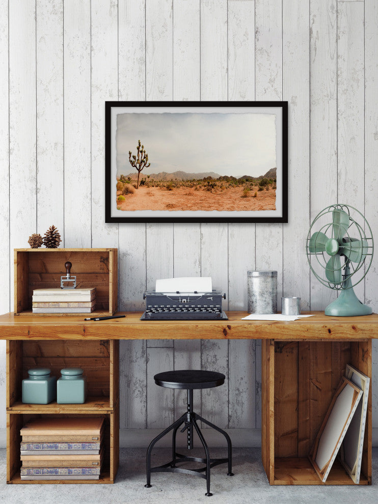 "Into the Desert I Go" Framed Painting Print, 18x12