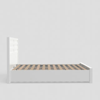 Carmel Storage Bed, Cappuccino, White, King