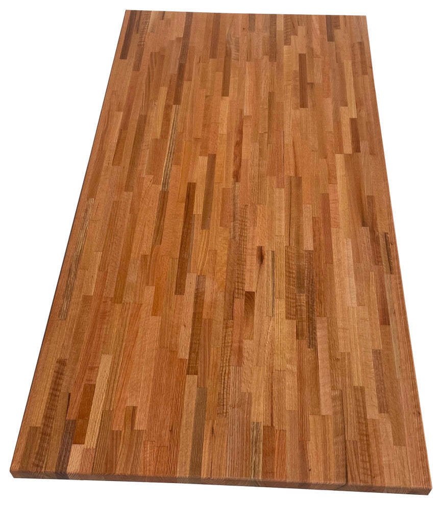 Custom Edge Grain Butcher Block Table Top, Workbench, Desk Top, Red Oak, 30"x72"