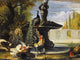 Tile Mural A Dog Startling Cockerels By David De Coninck, 6"x8", Matte