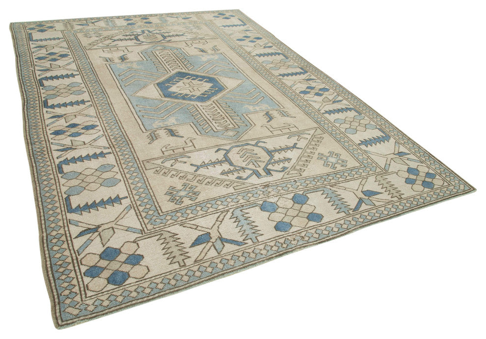 Rug N Carpet - Handwoven Oriental 7' 3" x 10' 4" One-of-a-Kind Oushak Area Rug