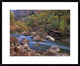 Virgin River Flowing Through Canyon In Autumn, Zion National Park, Utah, 30"x24"