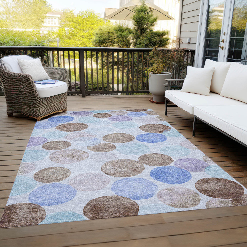Machine Washable Indoor/Outdoor Chantille ACN1898 Sky 2'6" x 3'10" Rug