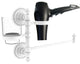 Prestige Regal Hair Dryer Holder and Organizer, Matte White