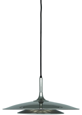 Robert Abbey S3390 Three Light Pendant Axiom Polished Nickel