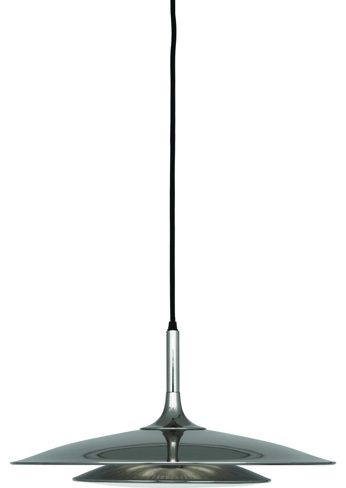 Robert Abbey S3390 Three Light Pendant Axiom Polished Nickel
