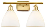 Innovations 516-2W-SG-GBD-751 2 Light Bath Vanity Light, Satin Gold