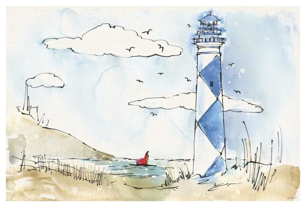 "Coastal Life VIII" Digital Paper Print by Anne Tavoletti, 32"x22"