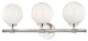 Bowery 3-Light Bath Bracket, Polished Nickel