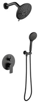Pressure Balanced Shower Faucet with 3-Setting Handheld Shower, Matte Black