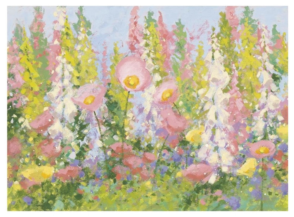 "Garden Pastels I Blue Sky" Digital Paper Print by Shirley Novak, 26"x20"