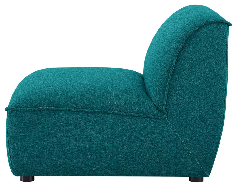 Sectional Sofa Set, Fabric, Teal Blue, Modern, Living Lounge Hotel Hospitality