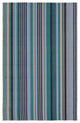Vibe by Jaipur Living Sergio Handmade Striped Teal/Blue Area Rug 4'X6'