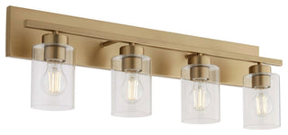 Quorum International 5012-4 Carter 4 Light 30"W Vanity Light - Aged Brass