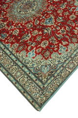Fine Vintage Distressed Aristocr Red/Beige Rug, 5'1 x 6'5