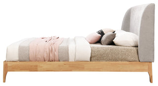 Ventura Upholstered Bed, Gray, King