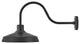Hinkley Forge 16" Med Outdoor Extended Wall Mount Lantern, Black