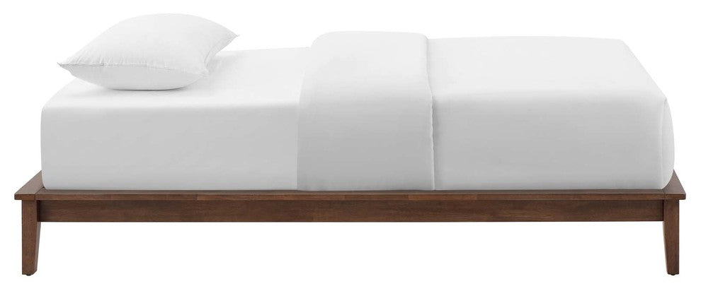 Lodge Twin Wood Platform Bed Frame, Cappuccino