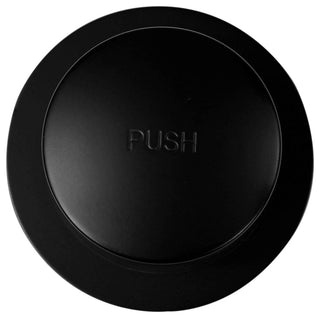Above Floor Tip-Toe Trim and 2-Hole Overflow Cover, Matte Black