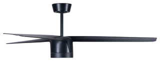 Lucci Air Peregrine 56" Light With Remote Ceiling Fan, Black