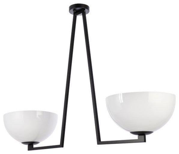 Living District Jeanne 2-Light Flush Mount Black