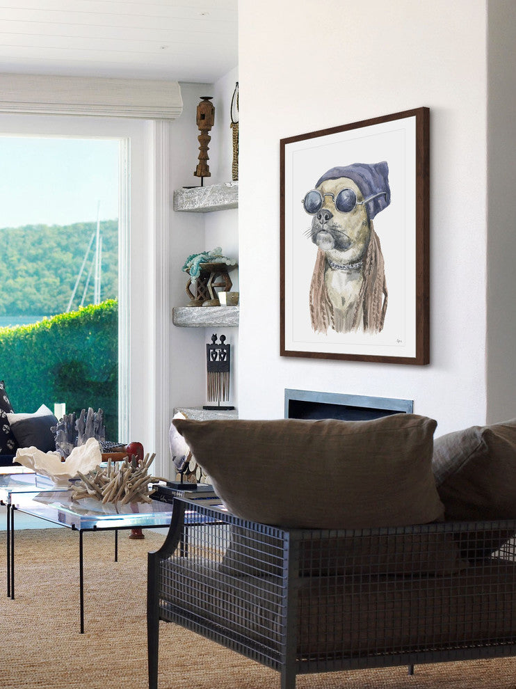 "Rockstar" Framed Painting Print, 20"x30"