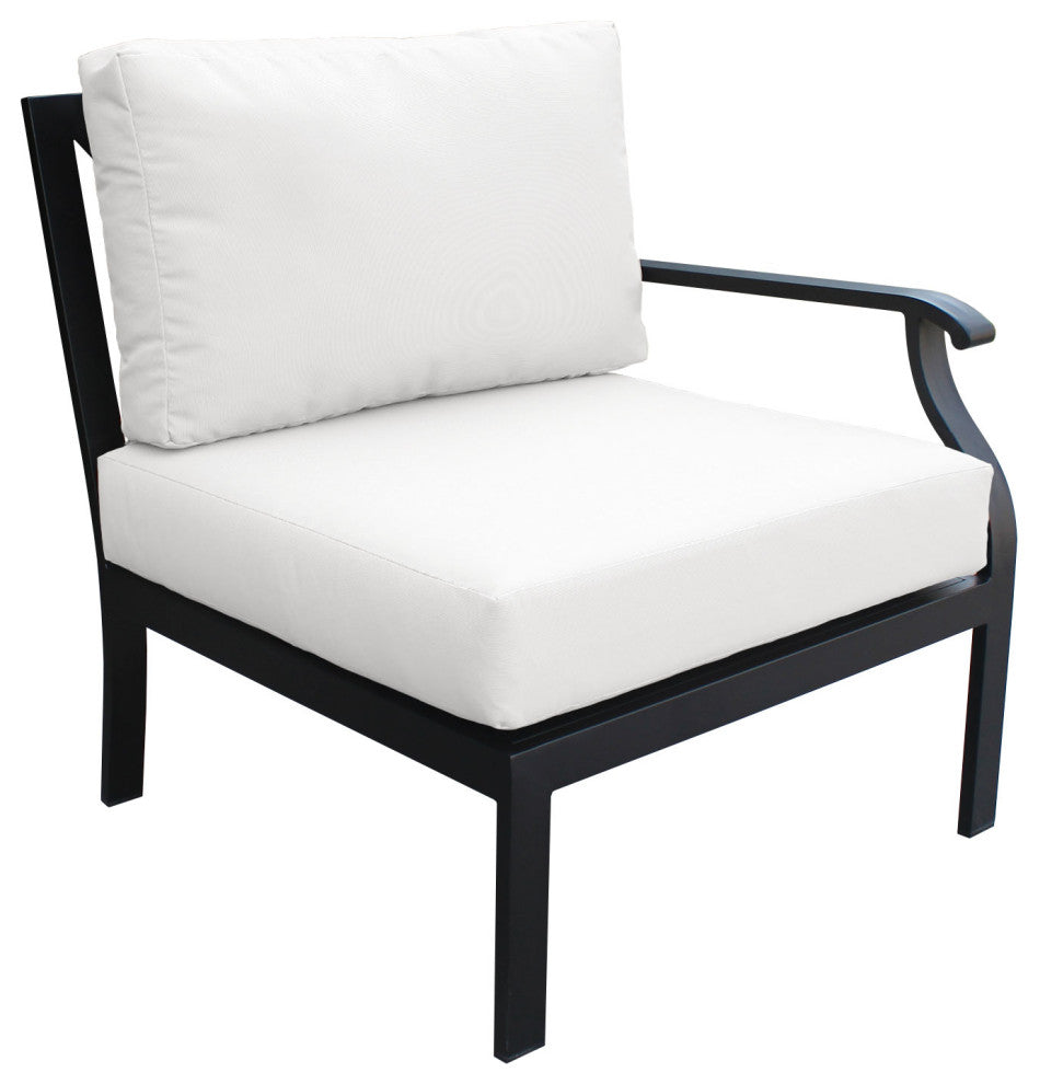kathy ireland Madison Ave. 10 Piece Aluminum Patio Furniture Set 10c, Alabaster