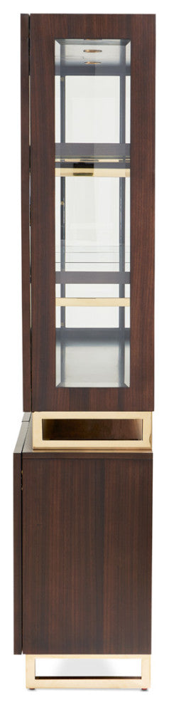Belmont Place China Cabinet With LED Lighting Espresso