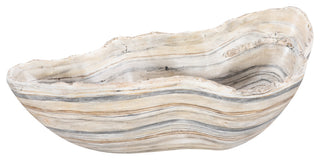 Cast Gray Onyx Bowl, Faux Finish, Small