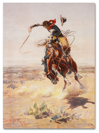 "A Bad Hoss" by Vintage Apple Collection, Canvas Art