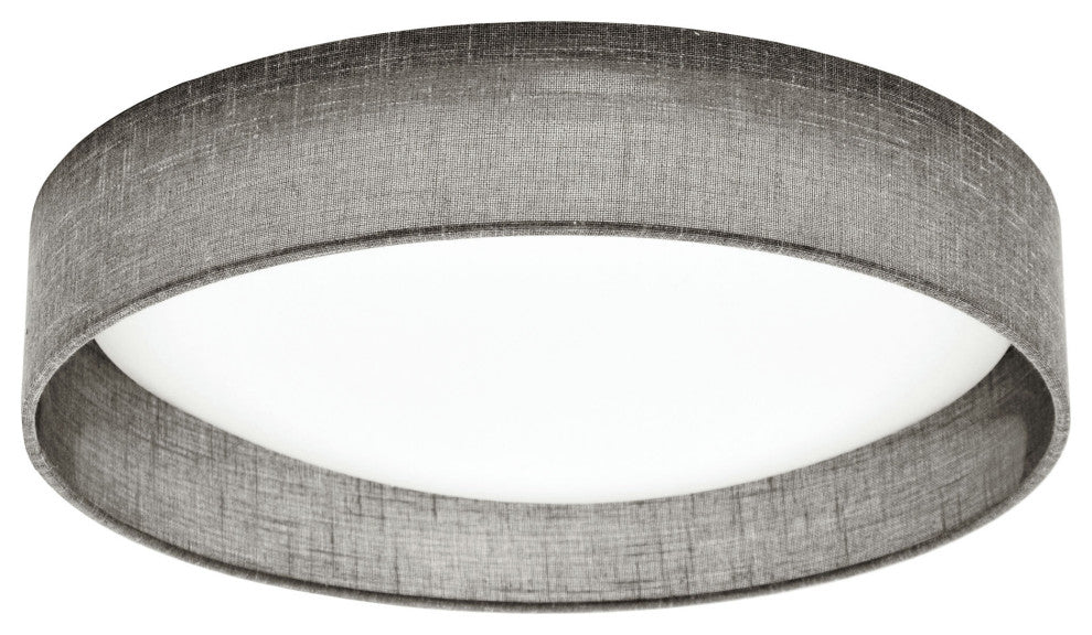 LED Flush Mount, Satin Chrome Finish, Grey Shade, CFLD-1522-2423