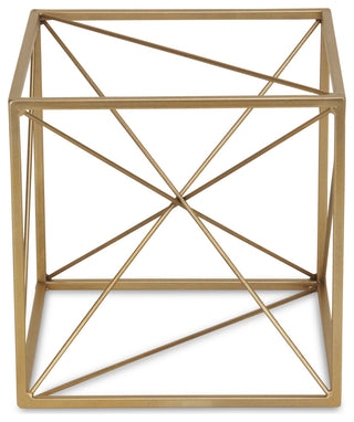 Abstract Cube Table Decor, Gold