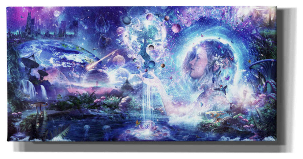 Epic Graffiti ''Dancing Dreams'' by Cameron Gray, Giclee Canvas Wall Art, 60"x30"