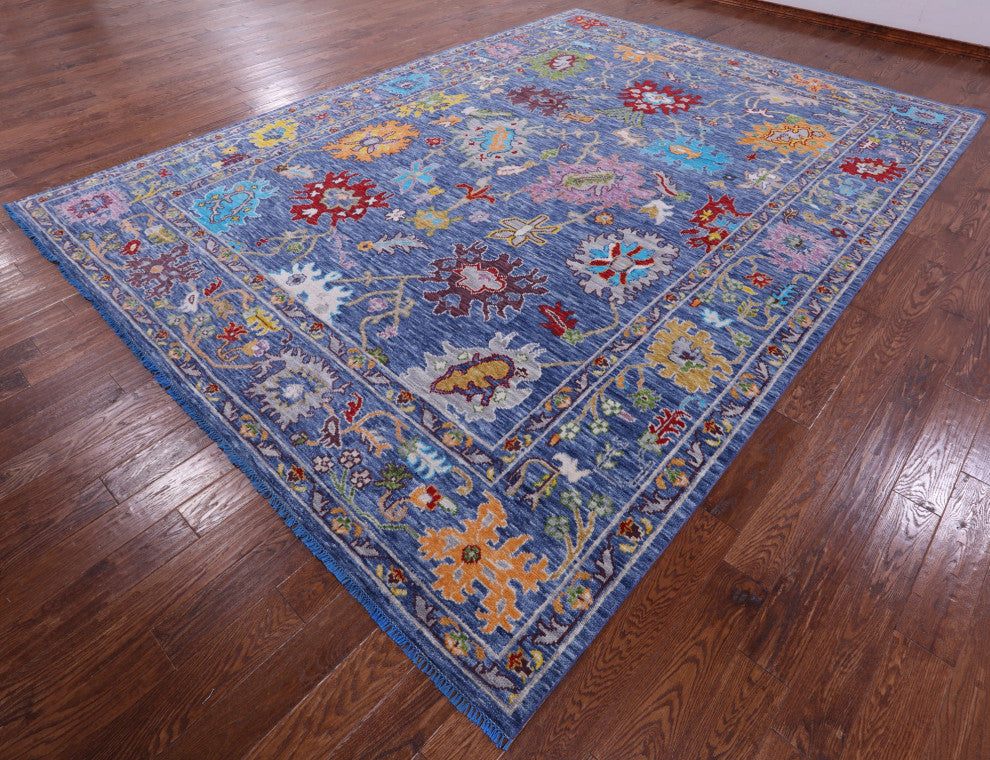 10' 1" X 13' 11" Turkish Oushak Handmade Rug - Q15677