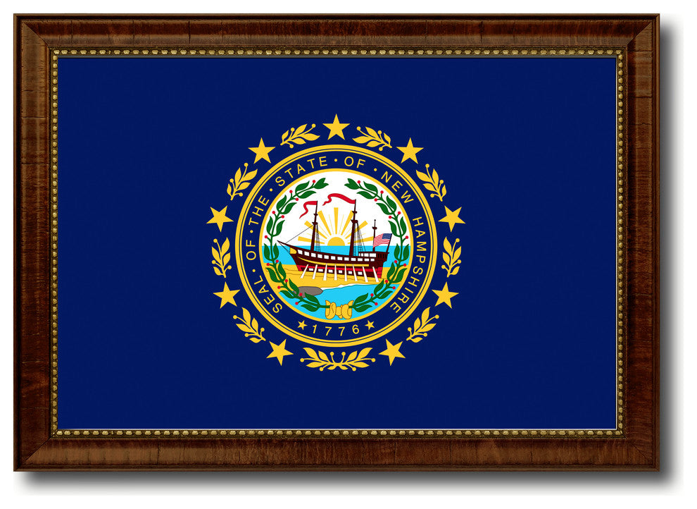 New Hampshire State Flag Canvas Print, 27"x39"