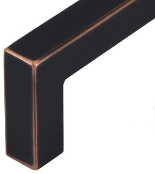 Celeste Square Bar Pull Cabinet Handle Oil-Rubbed Bronze Black Stainless 12mm, 12.5 Inch