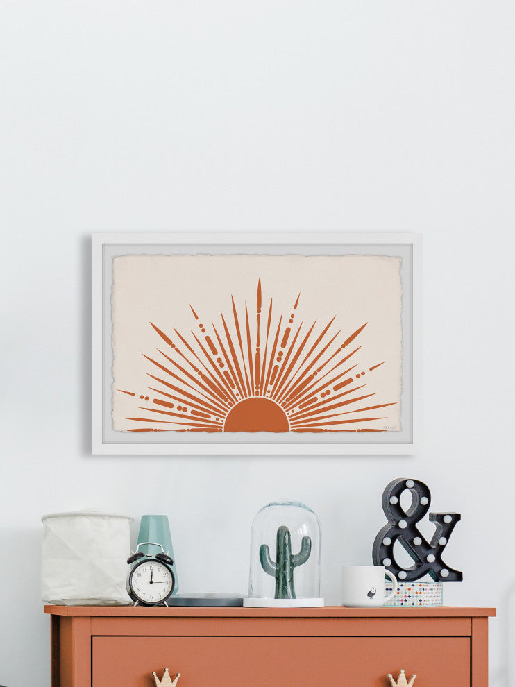 "The Sun Rays" Framed Painting Print, 12x8