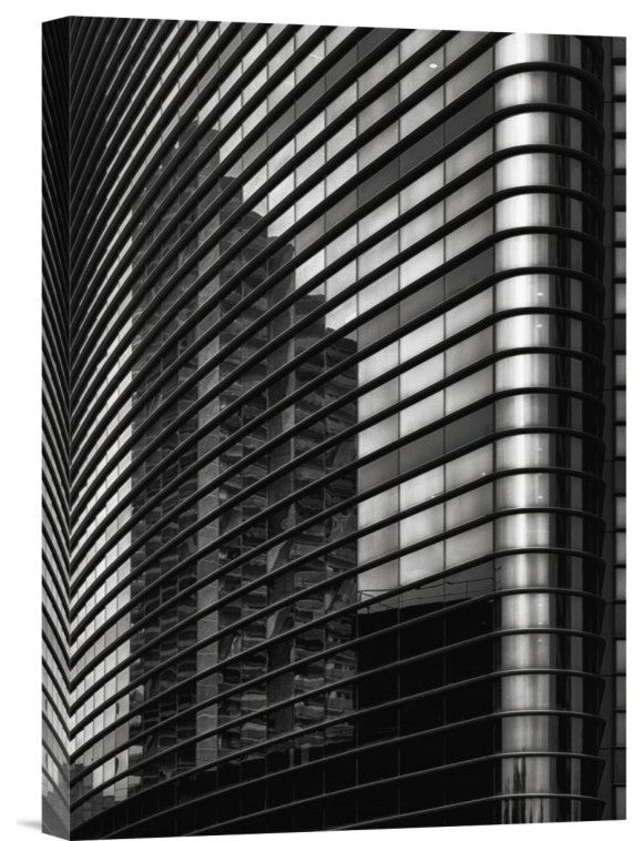 "Filled Lines, Reflected Balconies" Canvas by Yvette Depaepe, 11x16"