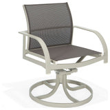 Coral Reef Sling Swivel Rocker Dining Chair