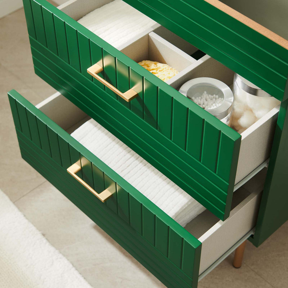 Daybreak 24" Bathroom Vanity Cabinet, Sink Basin Not Included, Green
