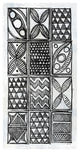 "Patterns of the Amazon III BW" Digital Paper Print by Kathrine Lovell, 26"x50"