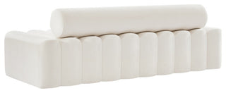 Melody Velvet Upholstered Chair, Cream, Sofa