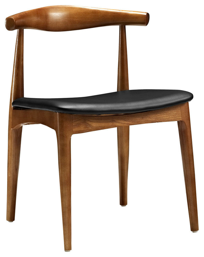 Modern Contemporary Kitchen Wood Dining Side Chair Black
