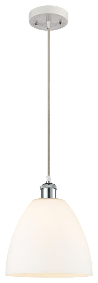 Innovations 516-1P-WPC-GBD-91-LED 1-Light Mini Pendant, White, Polished Chrome