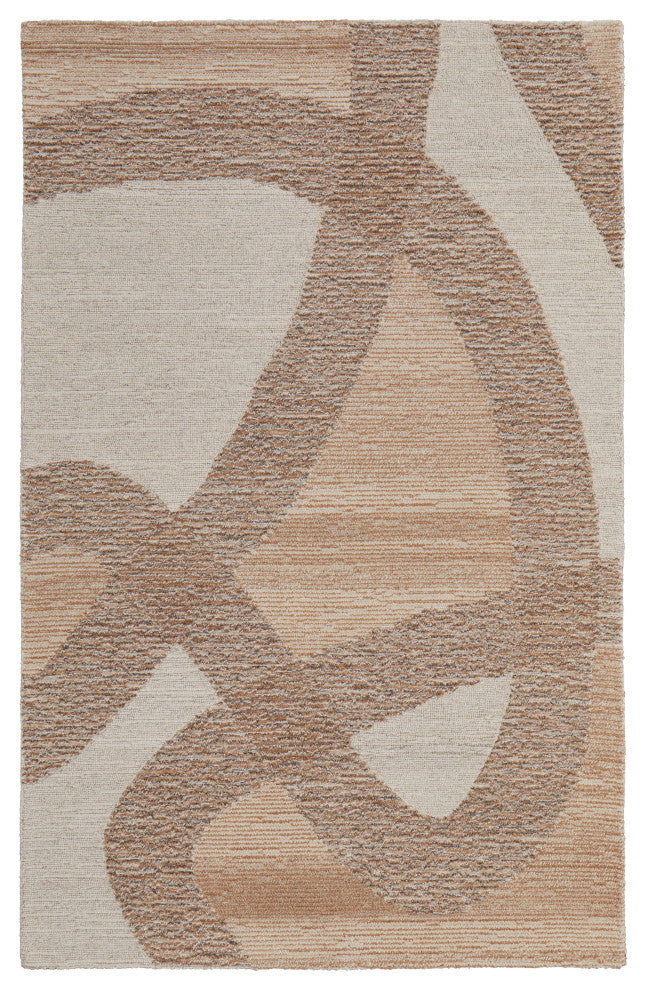 Middleton Modern Abstract, Brown/Tan/Ivory, 9'x12' Area Rug