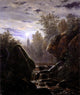 Carl Wagner A Moonlit Night, Gallery Wrapped Canvas Print, 20"x25"