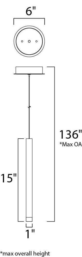 ET2 E22271 Picolo 5" LED Pendant - Polished Chrome