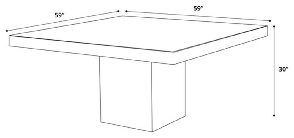 Morley Dining Table in Black Glass